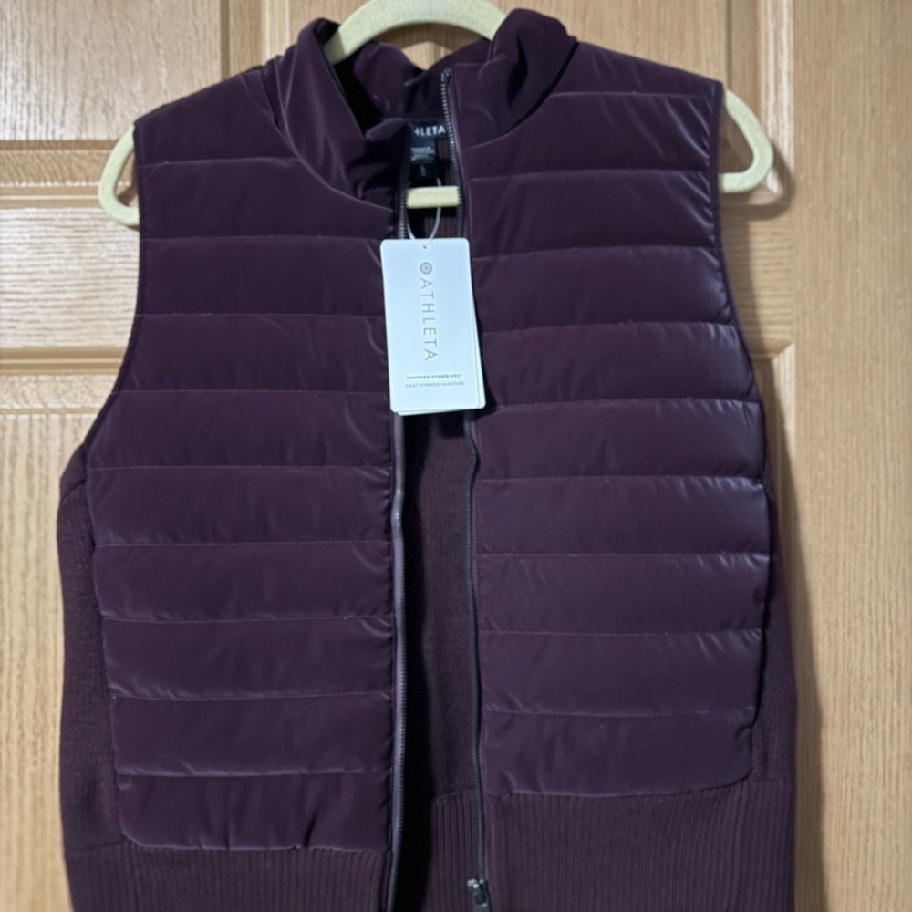 Athleta Deep Purple Quilted Vest
